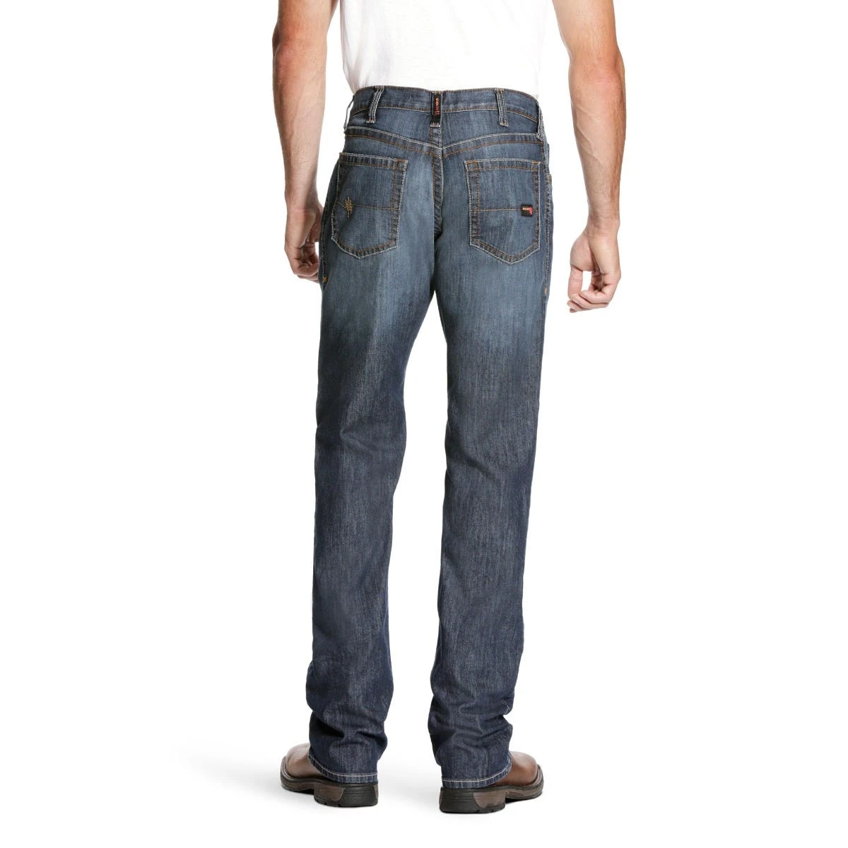 Ariat Work FR: Men's FR M4 10023466 Low Rise Stretch DuraLight Boot Cut Jeans - Image 3
