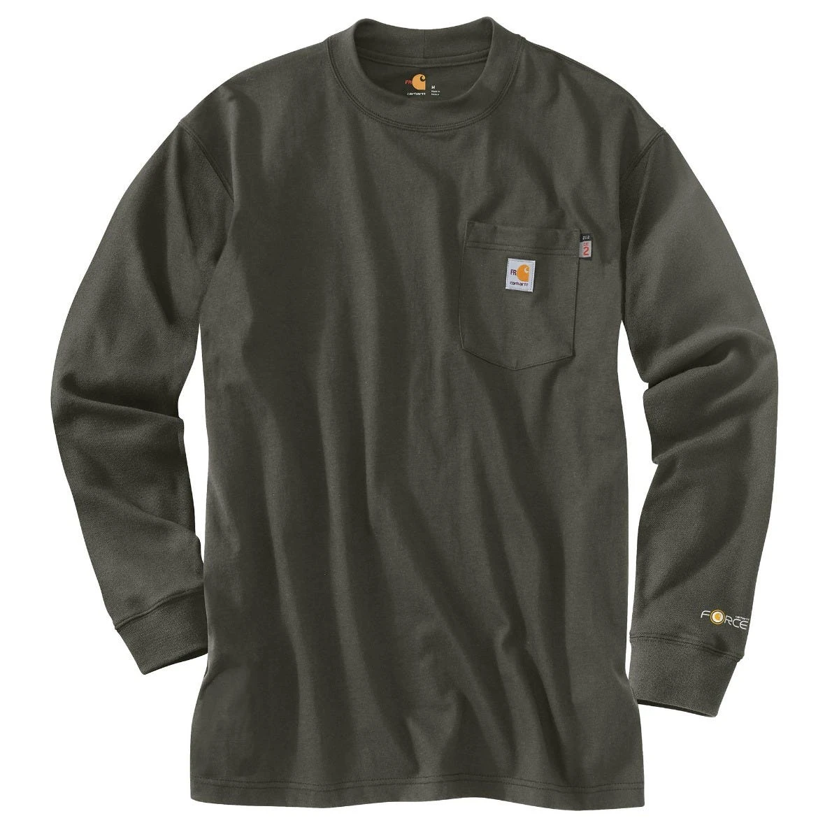 Carhartt Force Shirts: Men's 100235 OLV Olive Flame Resistant Force Work Shirt