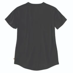 Carhartt Shirts: Women's 104406 N04 Black Relaxed Fit V Neck Short Sleeve T-Shirt