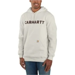 Carhartt Sweatshirts: Men's 105193 W03 Malt Loose Fit Midweight Logo Graphic Sweatshirt