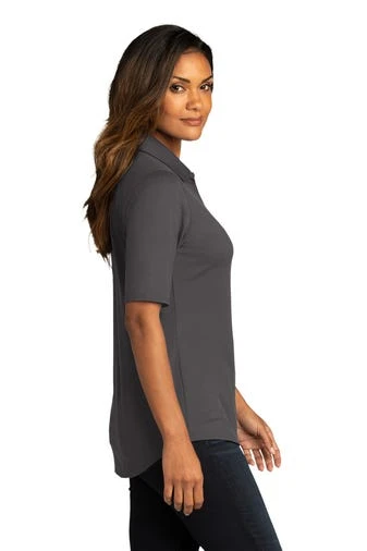 Port Authority Shirts: Women's LK682 GPH Graphite City Stretch Top - Image 3