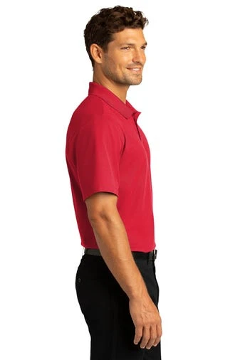 Port Authority Shirts: Men's K810 RRD Rich Red SuperPro React Polo Shirt - Image 3