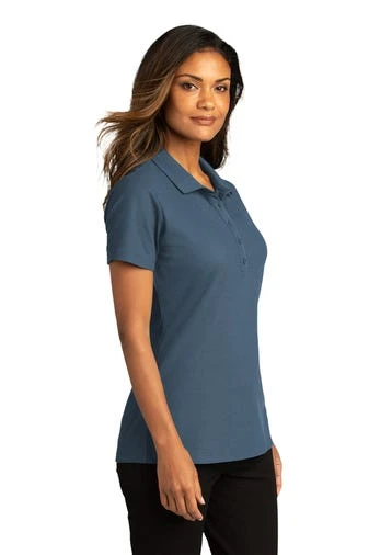 Port Authority Shirts: Women's LK810 RBLU Regatta Blue SuperPro React Polo Shirt - Image 2