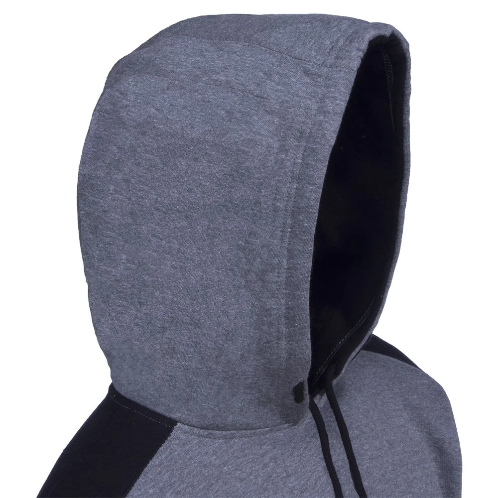 CAT Apparel Sweatshirts: Men's 1910802 004 Grey Logo Panel Hooded Sweatshirt