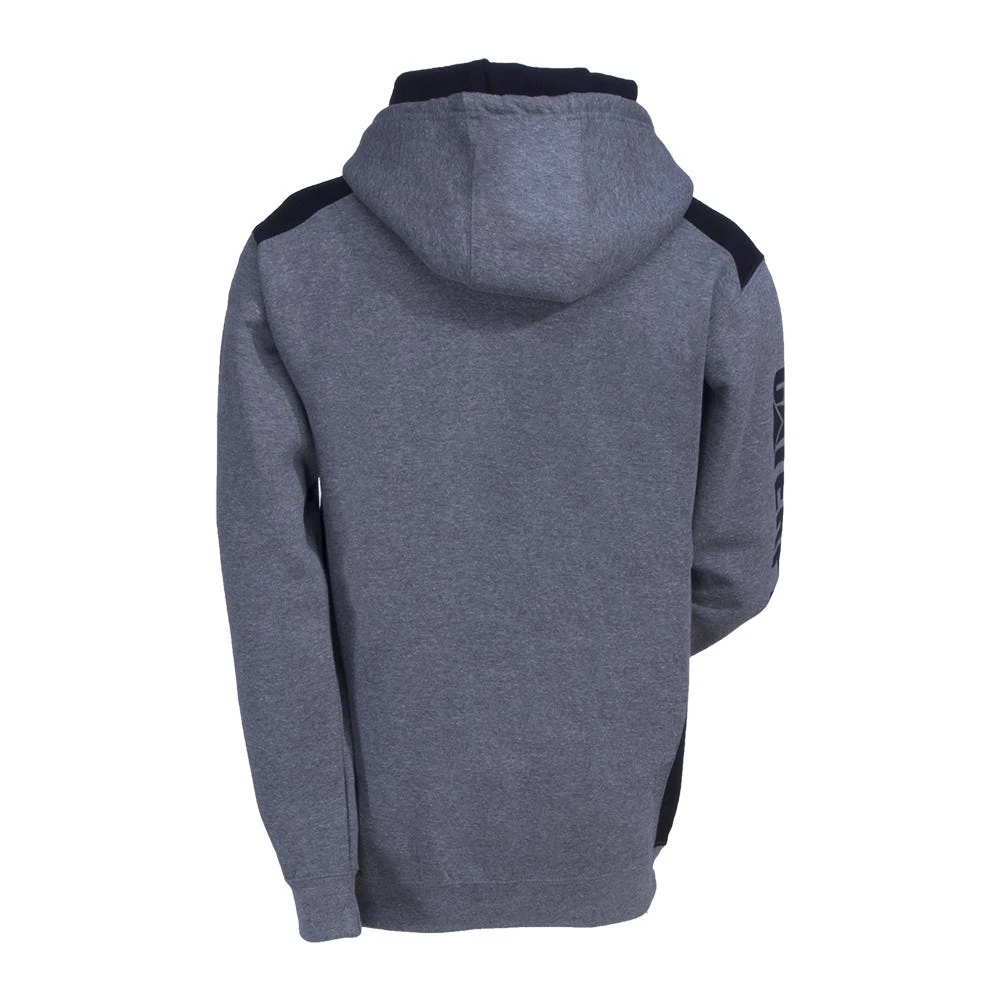CAT Apparel Sweatshirts: Men's 1910802 004 Grey Logo Panel Hooded Sweatshirt - Image 2