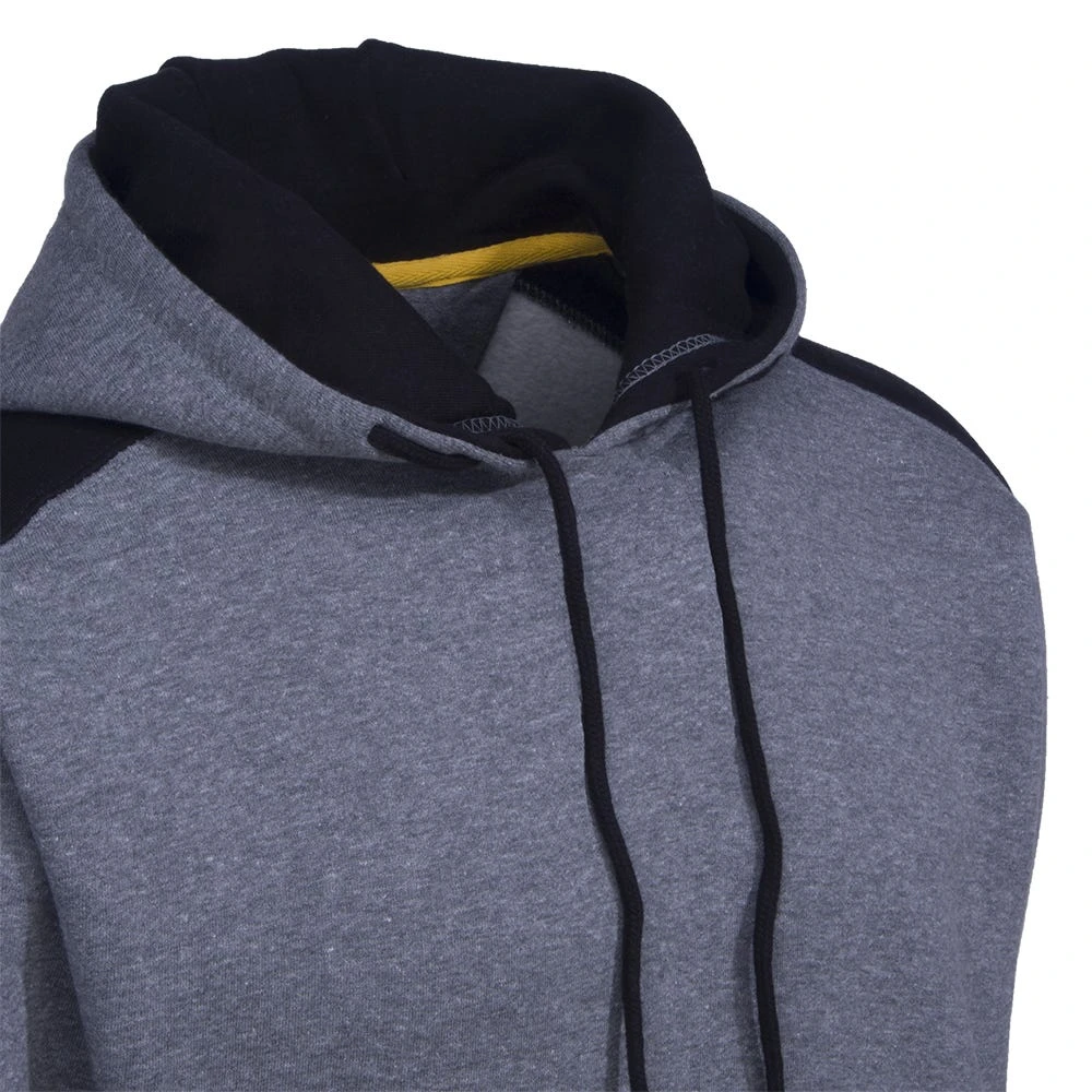 CAT Apparel Sweatshirts: Men's 1910802 004 Grey Logo Panel Hooded Sweatshirt - Image 4