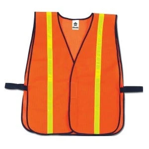 Ergodyne Vest: 8040HL Orange GloWear Non Certified Standard Hi Gloss Vest
