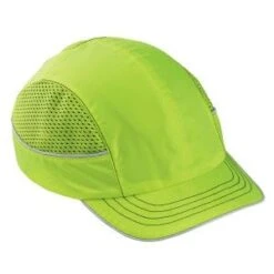 Ergodyne Caps: Men's 8950 Lime Skullerz Short Brim Bump Cap