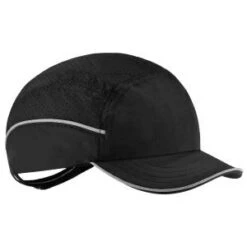 Ergodyne Caps: Men's 8955 Black Skullerz Lightweight Short Brim Bump Cap