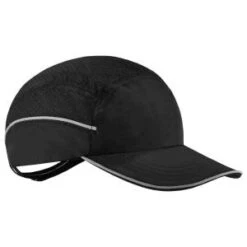 Ergodyne Caps: Men's 8955 Black Skullerz Lightweight Long Brim Bump Cap