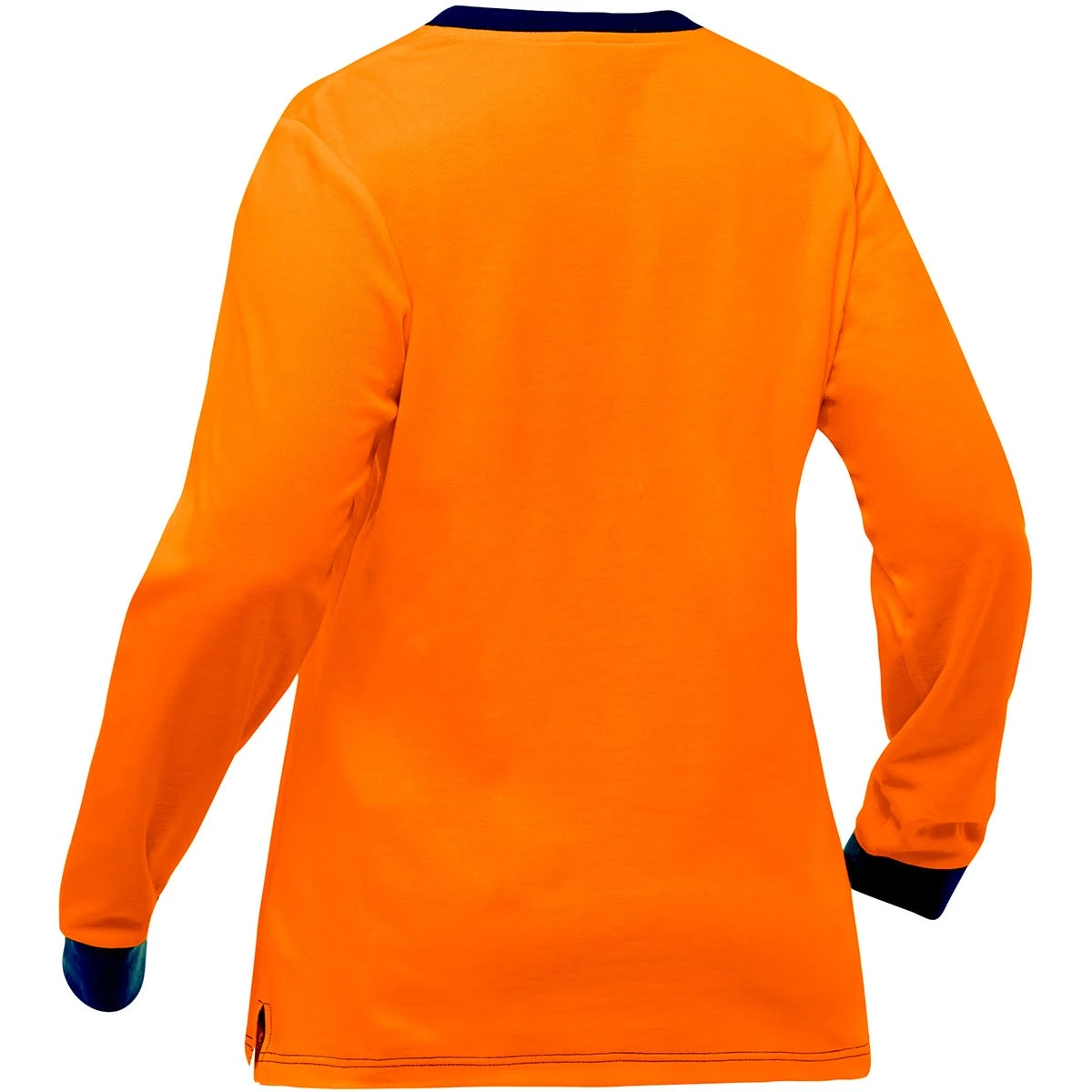 Bisley By PIP Shirts: Women's 310W6118 O Orange Non-ANSI Long Sleeve V Neck Shirt - Image 2