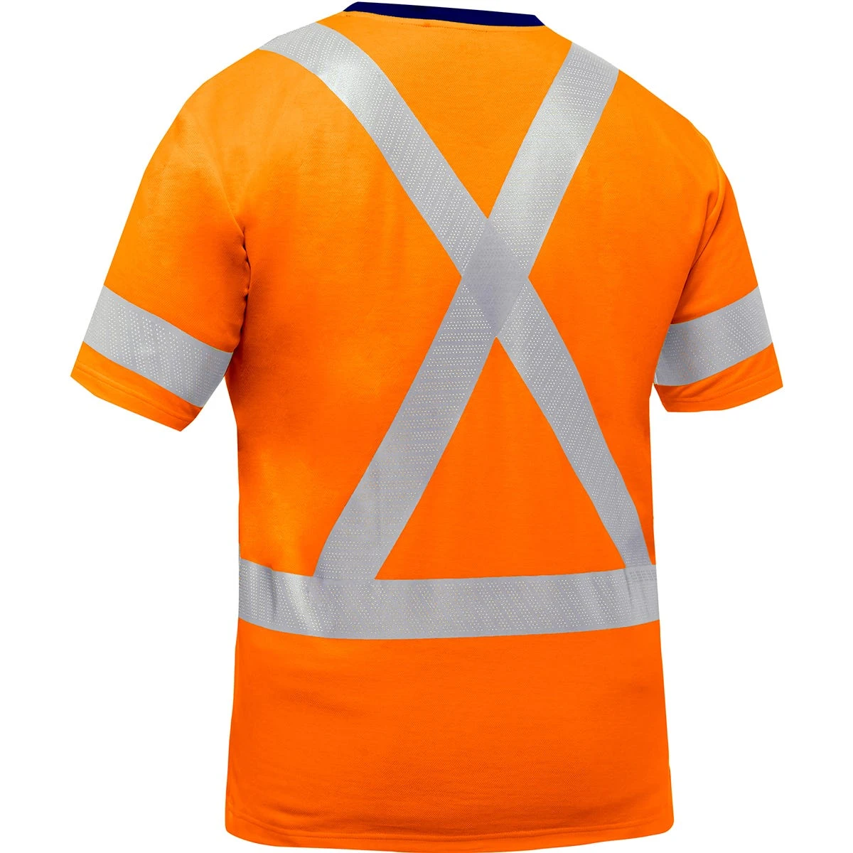 Bisley By PIP Shirts: Men's 313M1118X O Orange ANSI Type R Class 3 X-Back Short Sleeve Shirt - Image 2