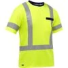 Bisley By PIP Shirts: Men's 313M1118X Y Yellow ANSI Type R Class 3 X-Back Short Sleeve Shirt