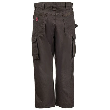 Wrangler Riggs Pants: Men's Dark Brown 3W060 DB Ripstop Ranger Pants - Image 4