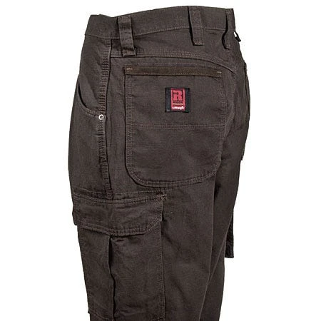 Wrangler Riggs Pants: Men's Dark Brown 3W060 DB Ripstop Ranger Pants - Image 3