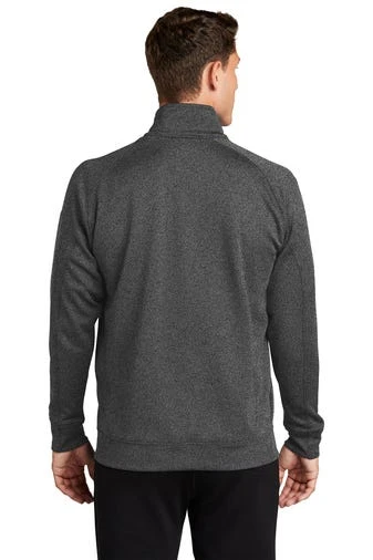 Sport-Tek Sweatshirts: Men's F247 GRA Graphite Heather Tech Fleece 1/4-Zip Pullover - Image 4