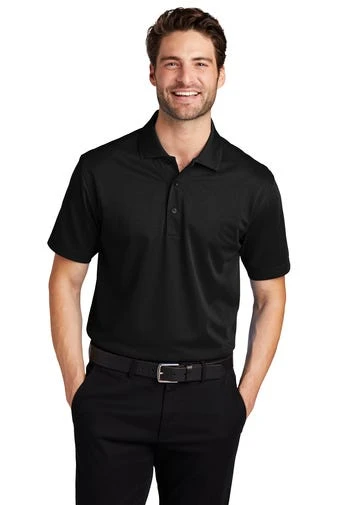 Port Authority Shirts: Men's K527 BLK Black Tech Pique Polo