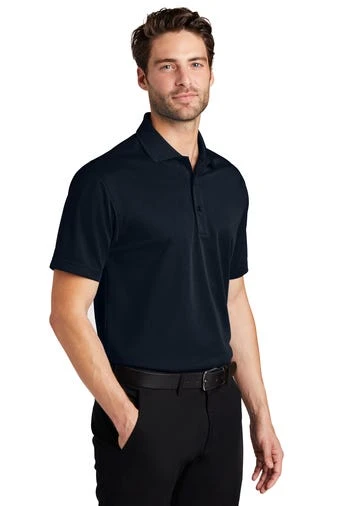 Port Authority Shirts: Men's K527 DNY Dark Navy Tech Pique Polo - Image 2