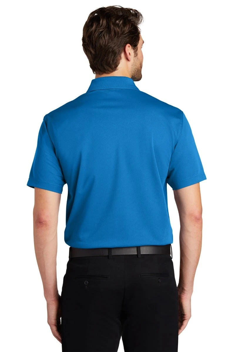 Port Authority Shirts: Men's K527 VB Vivid Blue Tech Pique Polo - Image 3