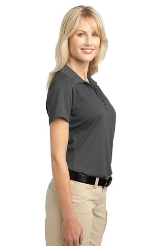 Port Authority Shirts: Women's L527 GS Grey Smoke Tech Pique Polo - Image 3