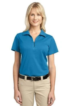 Port Authority Shirts: Women's L527 VB Vivid Blue Ladies Tech Pique Polo