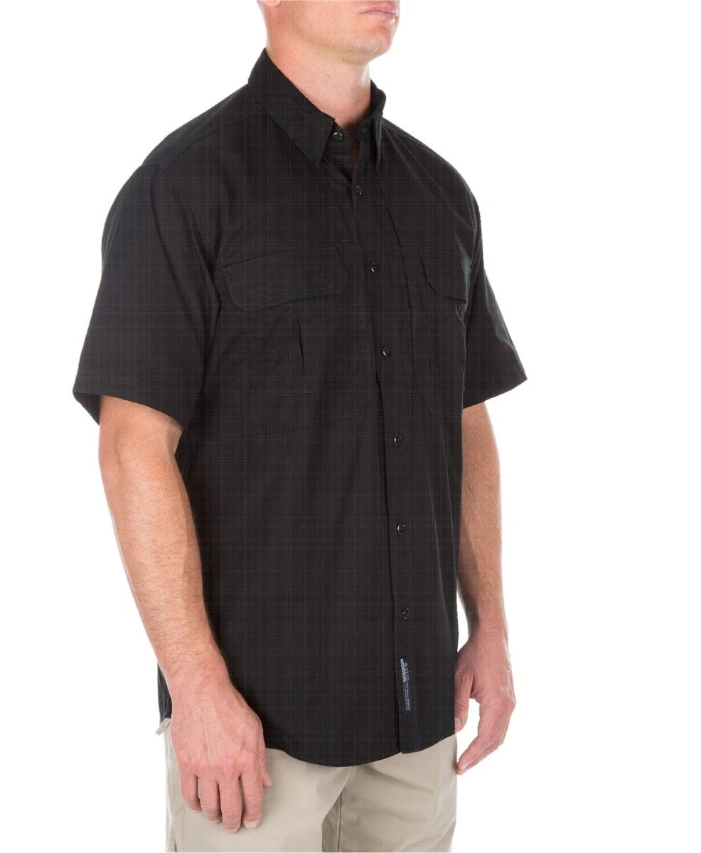 5.11 Tactical Shirts: Black Cotton Canvas Work Shirt 71152 019 - Image 4