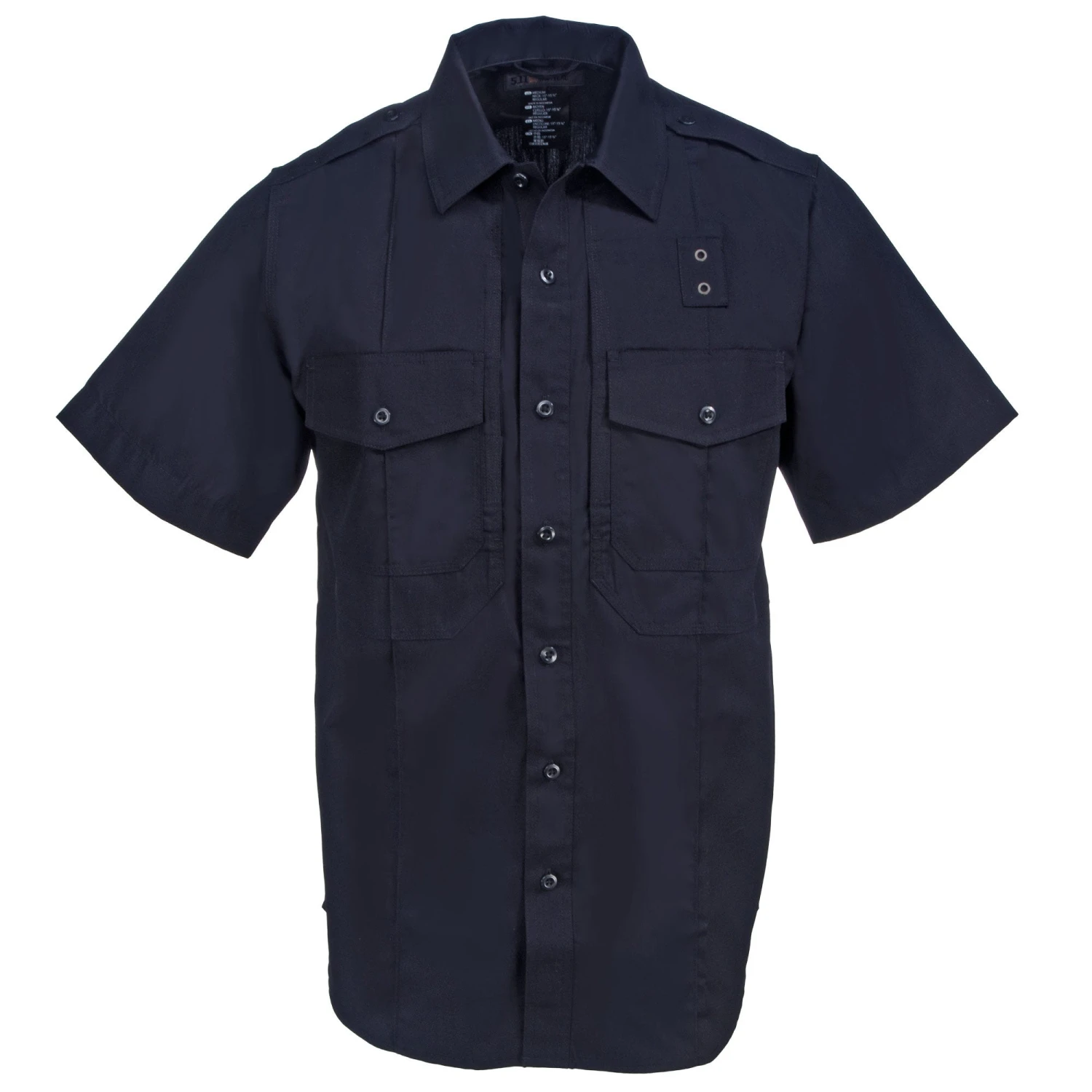 5.11 Tactical Shirts: Men's 71168 750 Midnight Navy Class B PDU Taclite Button Down Short Sleeve Shirt - Image 2