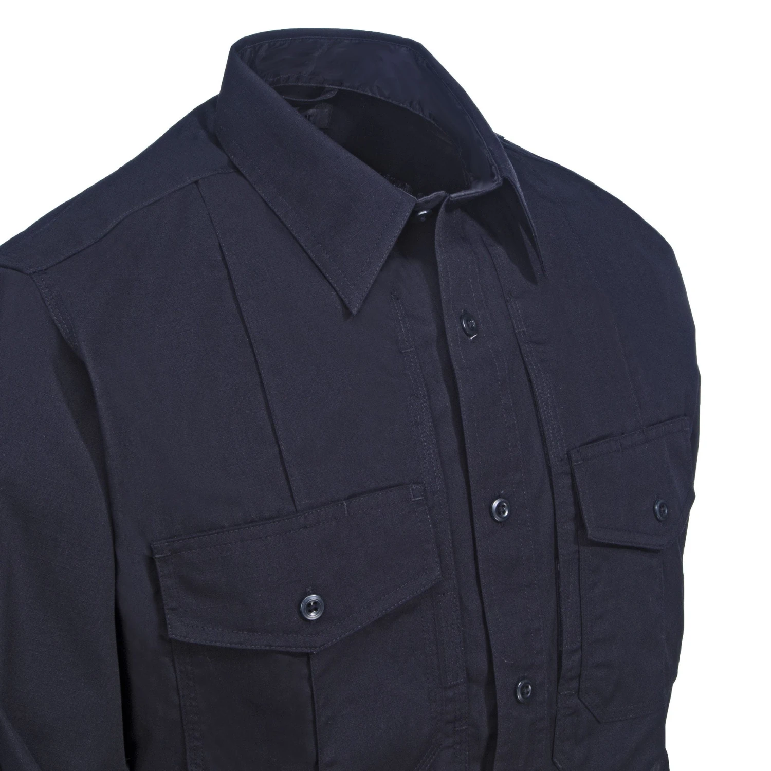 5.11 Tactical Shirts: Men's 72366 750 Midnight Navy Class B Stain-Resistant PDU Long Sleeve Shirt