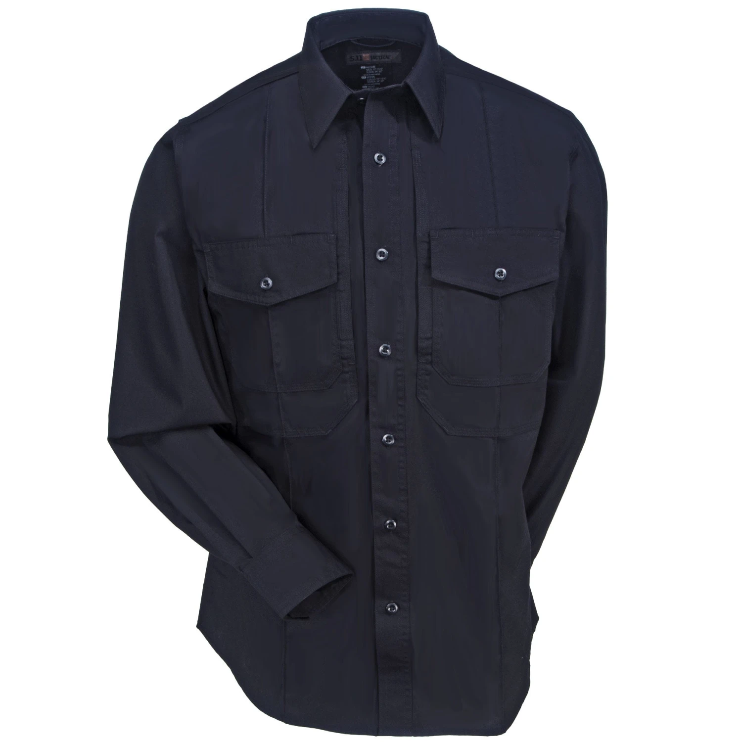 5.11 Tactical Shirts: Men's 72366 750 Midnight Navy Class B Stain-Resistant PDU Long Sleeve Shirt - Image 2