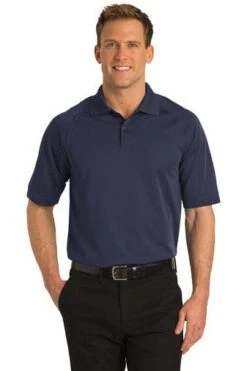 Port Authority Shirts: Men's TLK525 NVY Navy Tall Dry Zone Ottoman Polo
