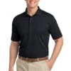 Port Authority Shirts: Men's TLK527 BLK Black Tall Tech Pique Polo