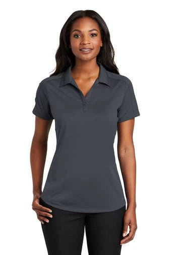 Port Authority Shirts: Women's L569 GPH Graphite Diamond Jacquard Ladies Polo