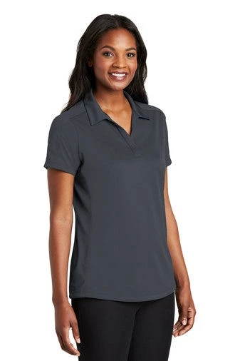 Port Authority Shirts: Women's L569 GPH Graphite Diamond Jacquard Ladies Polo - Image 2