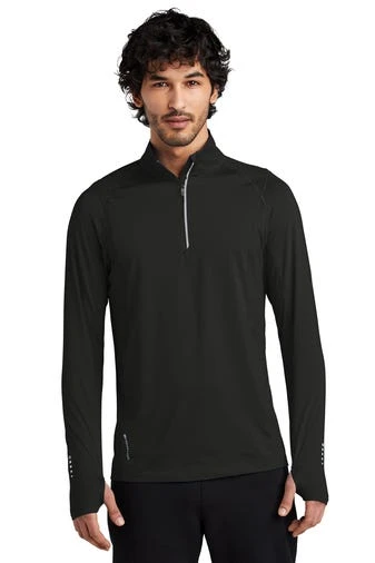 Ogio Shirts: Men's OE335 BLK Black Endurance Nexus 1/4-Zip Pullover