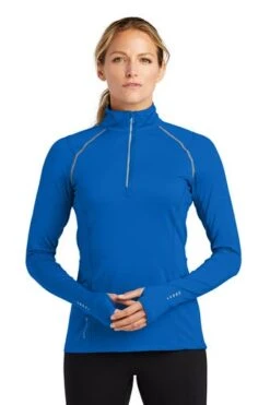 Ogio Shirts: Women's LOE335 EBL Electric Blue Nexus 1/4-Zip Pullover