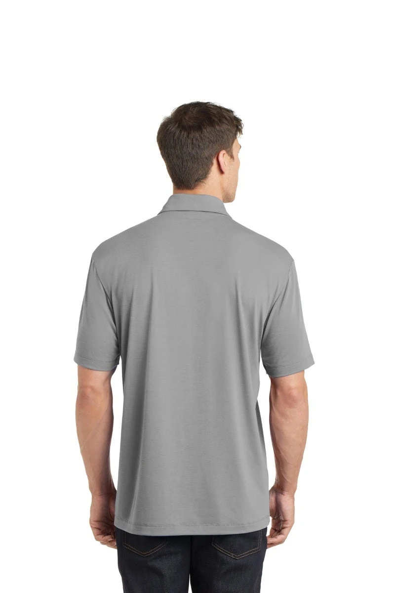 Port Authority Shirts: Men's K568 FG Frost Grey Cotton Touch Performance Polo - Image 3