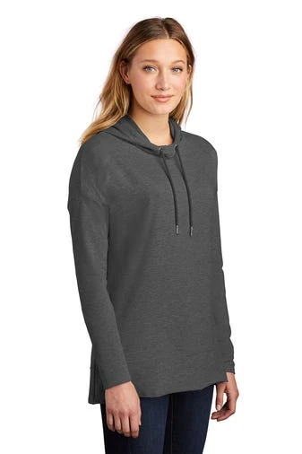 District Sweatshirts: Women's DT671 WC Washed Coal Featherweight French Terry Hoodie - Image 2