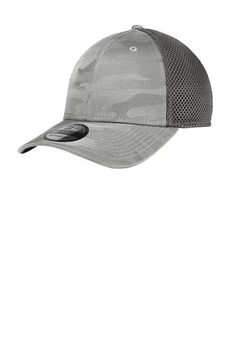 New Era Hats: Men's NE1091 RGCG Rainstorm Grey Camo Graphite Tonal Stretch Tech Mesh Cap - Image 2