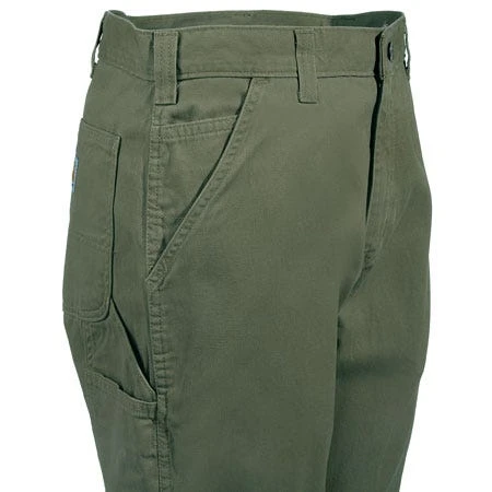 Carhartt Pant: B324 ARG Men's Army Green Relaxed Fit Dungarees - Image 4