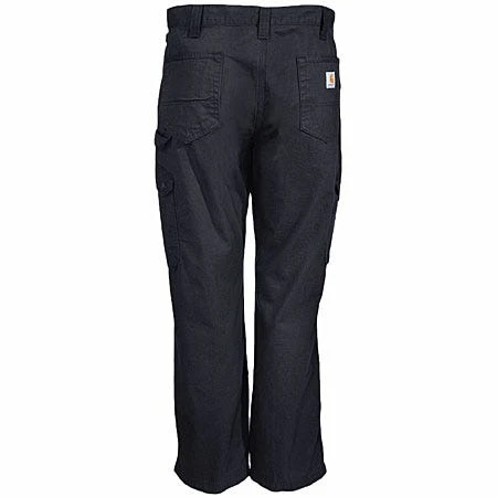 Carhartt Pants: Men's B342 BLK Black Ripstop Cotton Cargo Work Pants - Image 4