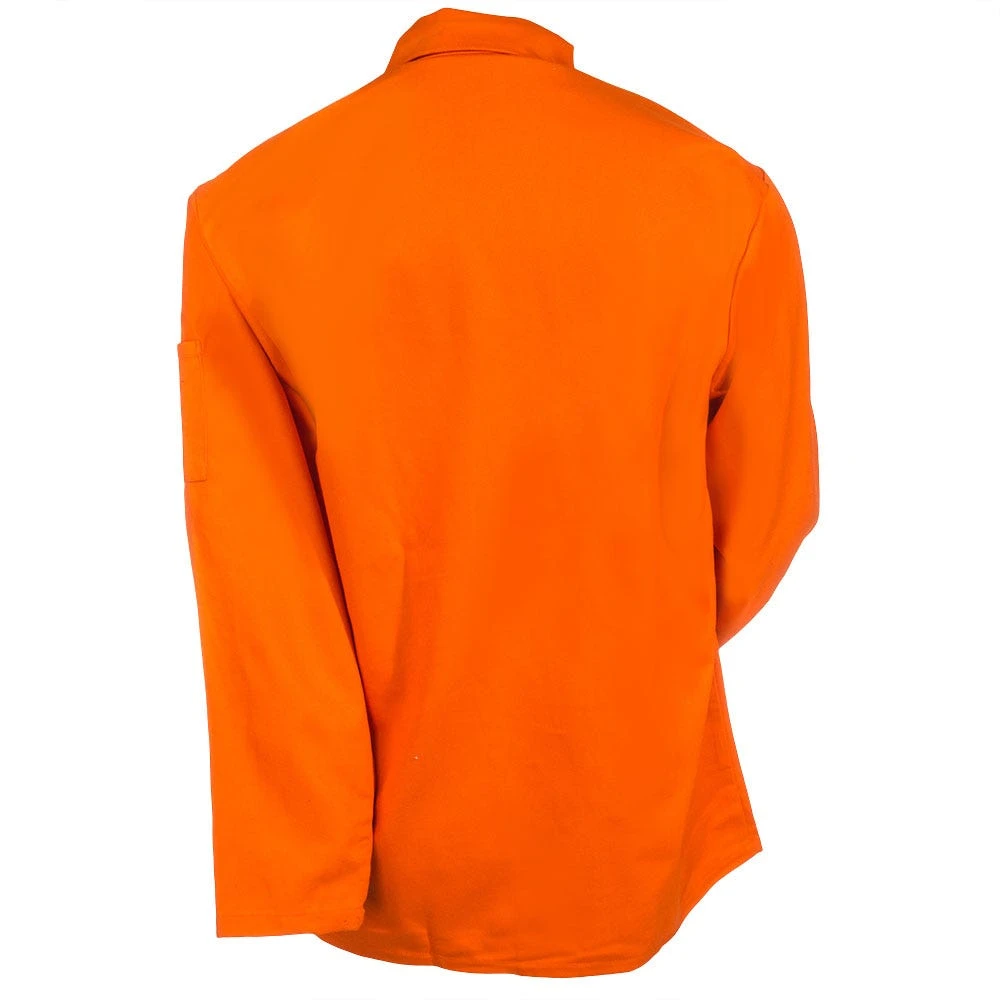 Black Stallion Jackets: Men's FO9 30C Orange High-Visibility Flame-Resistant Welding Jacket