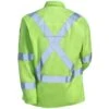 Black Stallion Jackets: Men's JF1012 LM Hi Vis Lime Green FR Welding TruGuard 200 Jacket