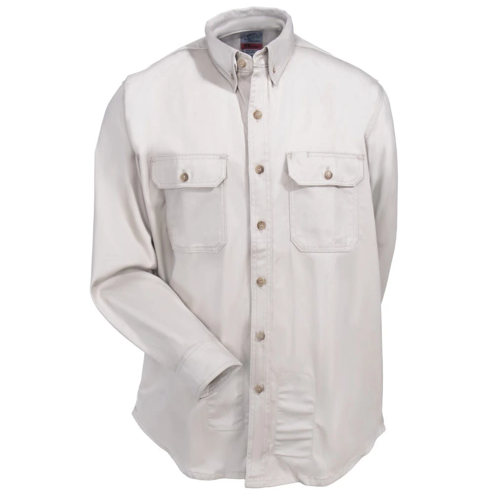 Black Stallion Shirts: Men's WF2110 ST Flame-Resistant TruGuard 300 FR Khaki Long-Sleeve Button-Down Shirt - Image 3