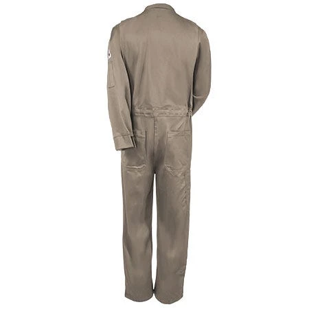 Bulwark Coveralls: Men's CEB2 KH Flame-Resistant Cotton Khaki Coveralls - Image 5