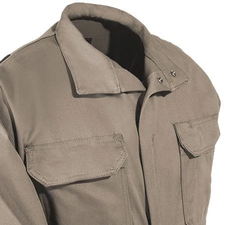 Bulwark Coveralls: Men's CEB2 KH Flame-Resistant Cotton Khaki Coveralls - Image 3