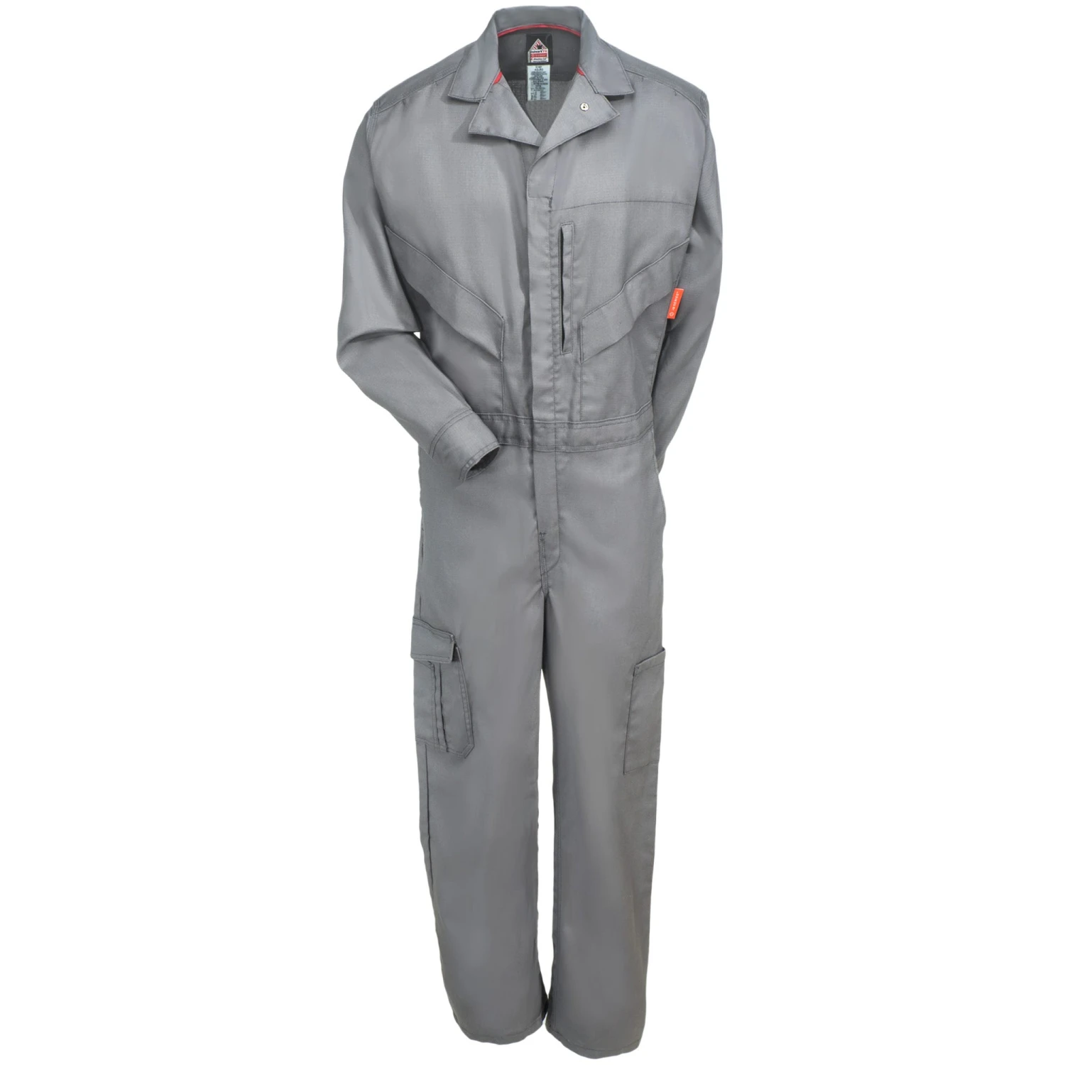 Bulwark Coveralls: Men's QC10 GY IQ Series Endurance FR Grey Premium Coveralls - Image 4
