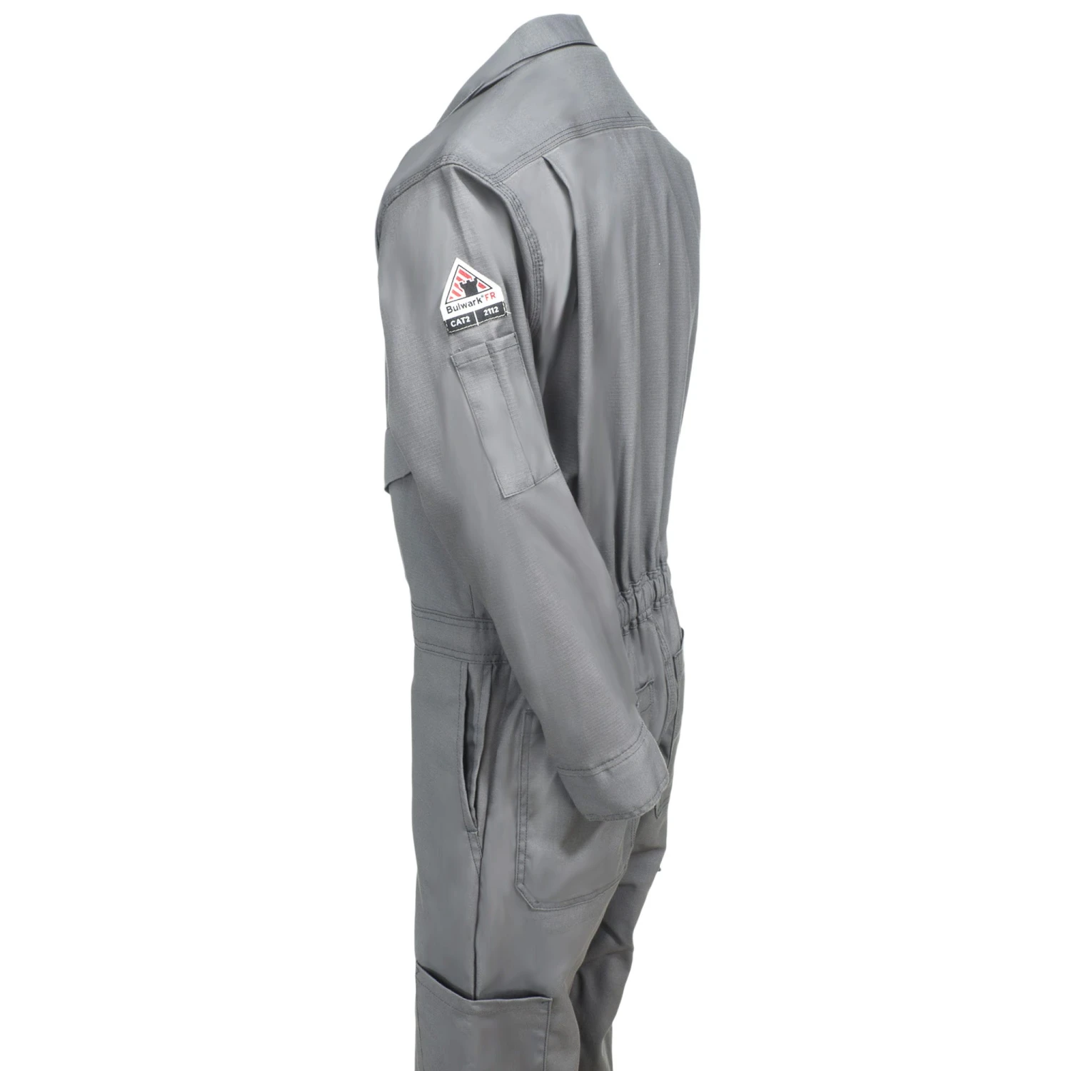 Bulwark Coveralls: Men's QC10 GY IQ Series Endurance FR Grey Premium Coveralls - Image 2