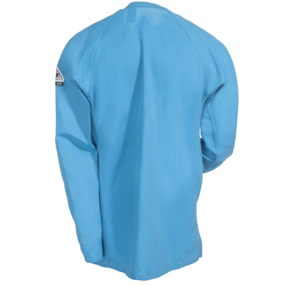 Bulwark Shirts: Men's Blue QT32 BL Flame-Resistant IQ Long Sleeve Shirt - Image 3