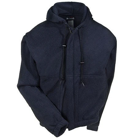 Bulwark Sweatshirts: Men's Blue SMH6 NV Flame-Resistant Hooded Sweatshirt - Image 3