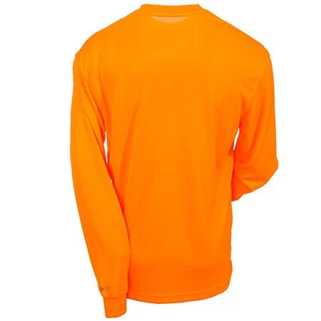 Carhartt Force Shirts: Men's Force Orange 100494 824 High Visibility Work Shirt - Image 3